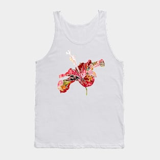 PixDezines Hibicus, red collage Tank Top